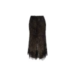 Elie Saab Lace Embroidered Midi Skirt