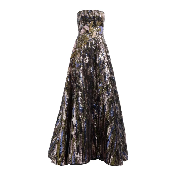 Sequin Embroidered Gown