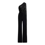Elie Saab Sequin Embroidered Jumpsuit in Black | Jumpsuit | Coveti