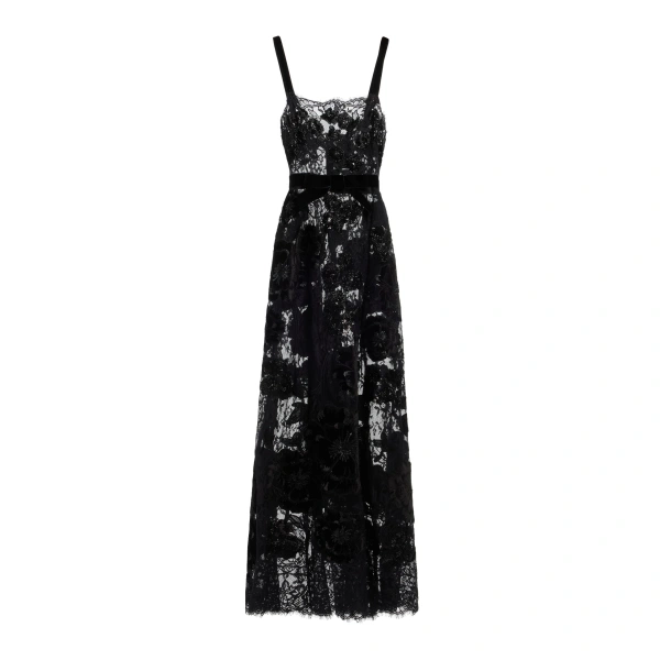 Sequin Embroidered Long Dress