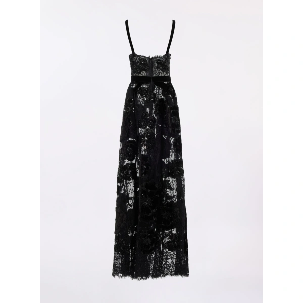 Elie Saab Sequin Embroidered Long Dress in Black | Maxi Dresses | Coveti
