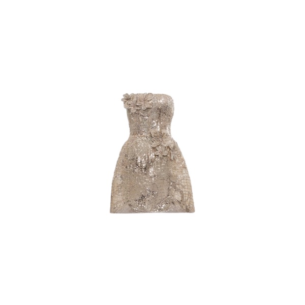 Elie Saab Sequin Embroidered Short Dress