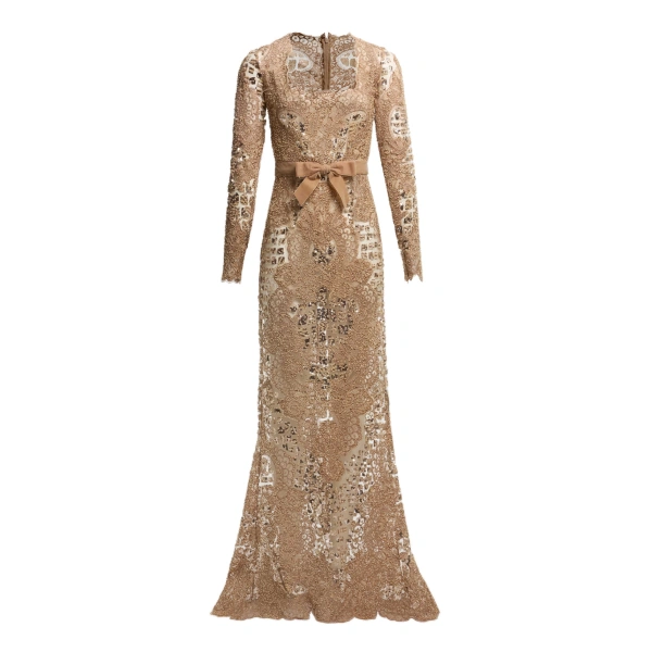 Sequin Embroidered Tulle Dress