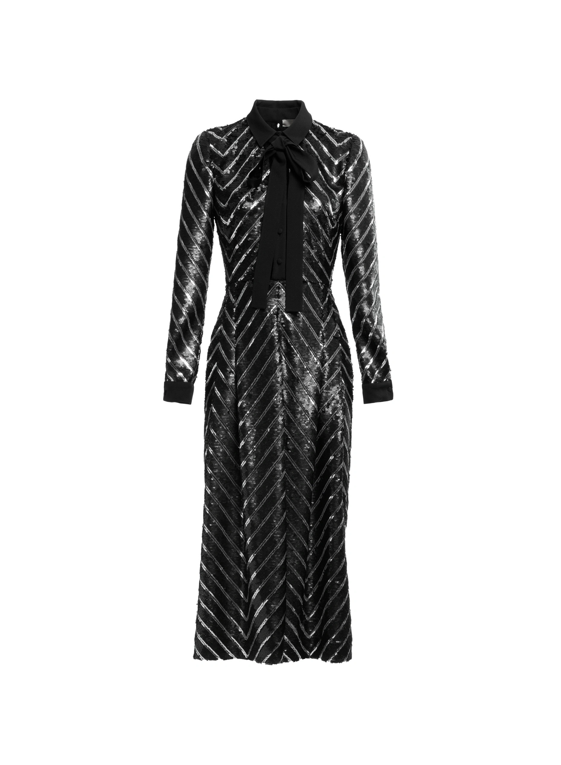 Elie Saab Sequin Midi Dress Elie Saab Sequin Midi Dress in Black | Midi Dresses | Coveti