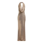 Elie Saab Sequined Jersey Long Dress