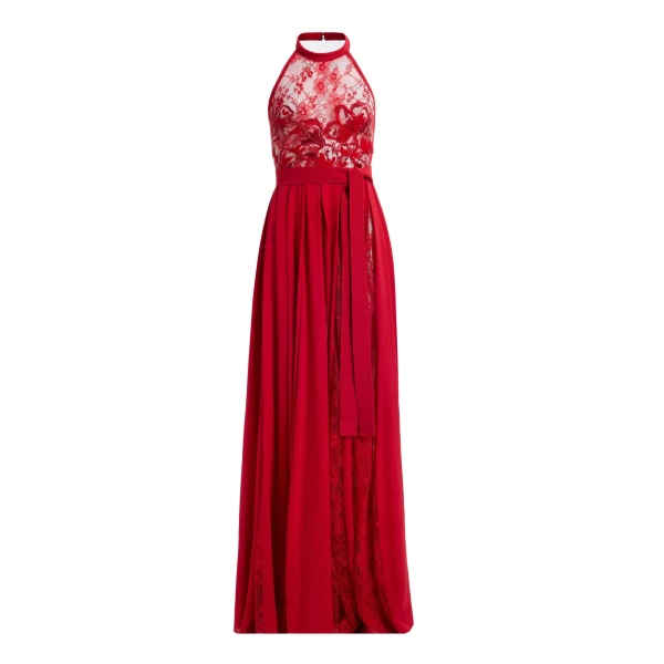 Silk & Lace Long Dress