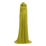 Elie Saab Strapless Silk Long Dress