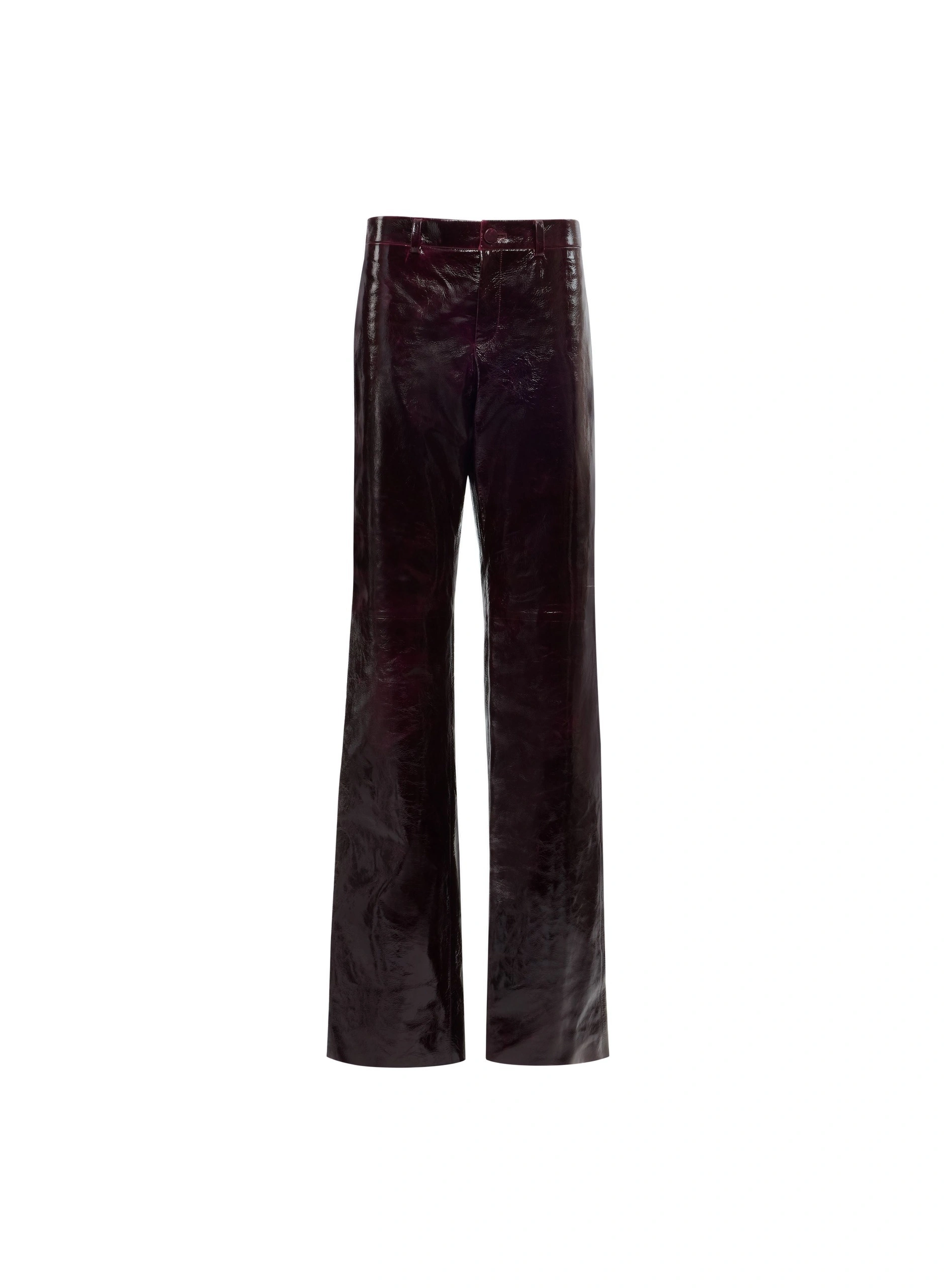Elie Saab Vinyl Leather Pants Elie Saab Vinyl Leather Pants in Purple | Pants | Coveti