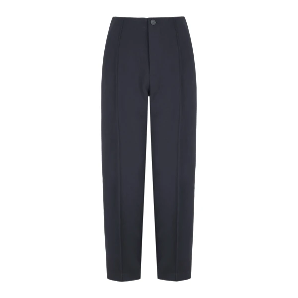 Alban Trouser in Black Birdseye Suiting