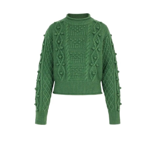 Milo Knit in Forest Green Cashfeel Melange