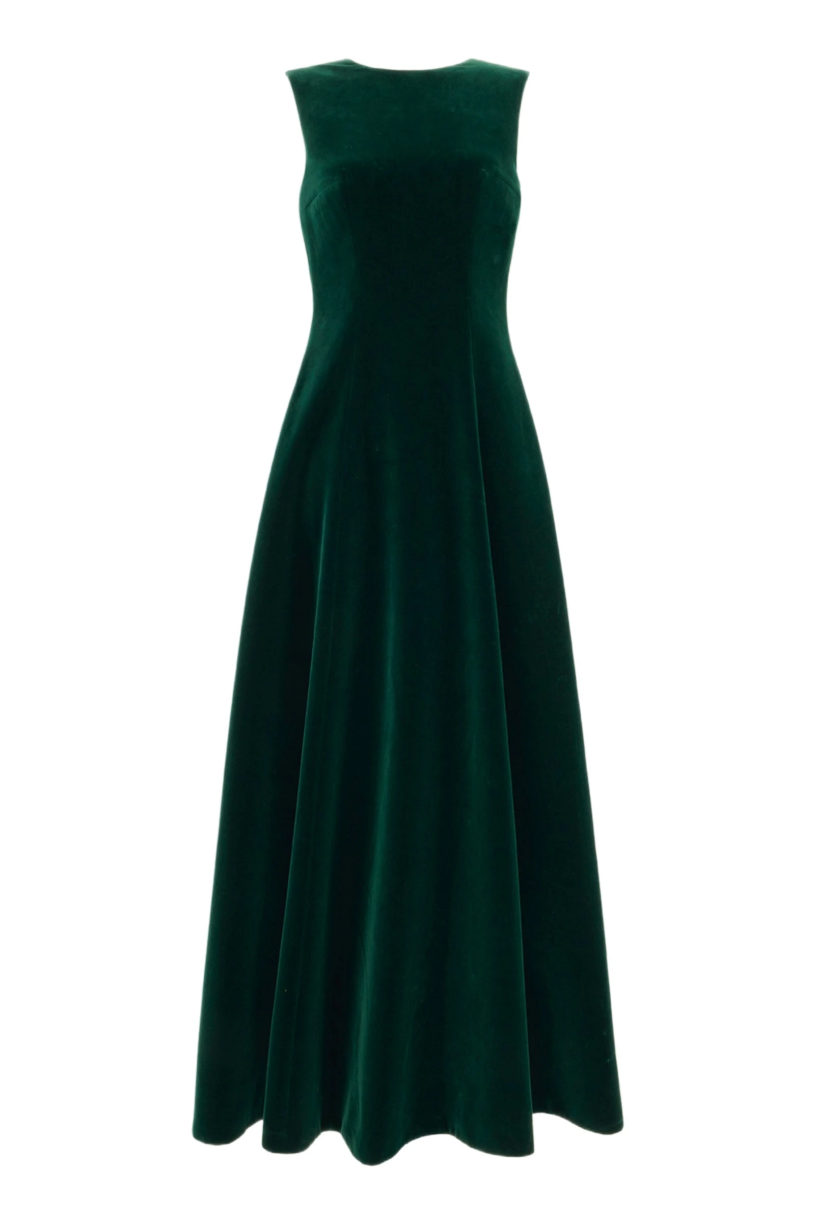 Emilia Wickstead Nodin Dress in Green Velvet Emilia Wickstead Nodin Dress in Green Velvet | Coveti