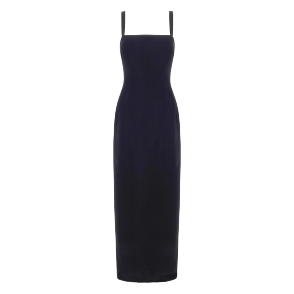 Regina Dress in Black Velvet