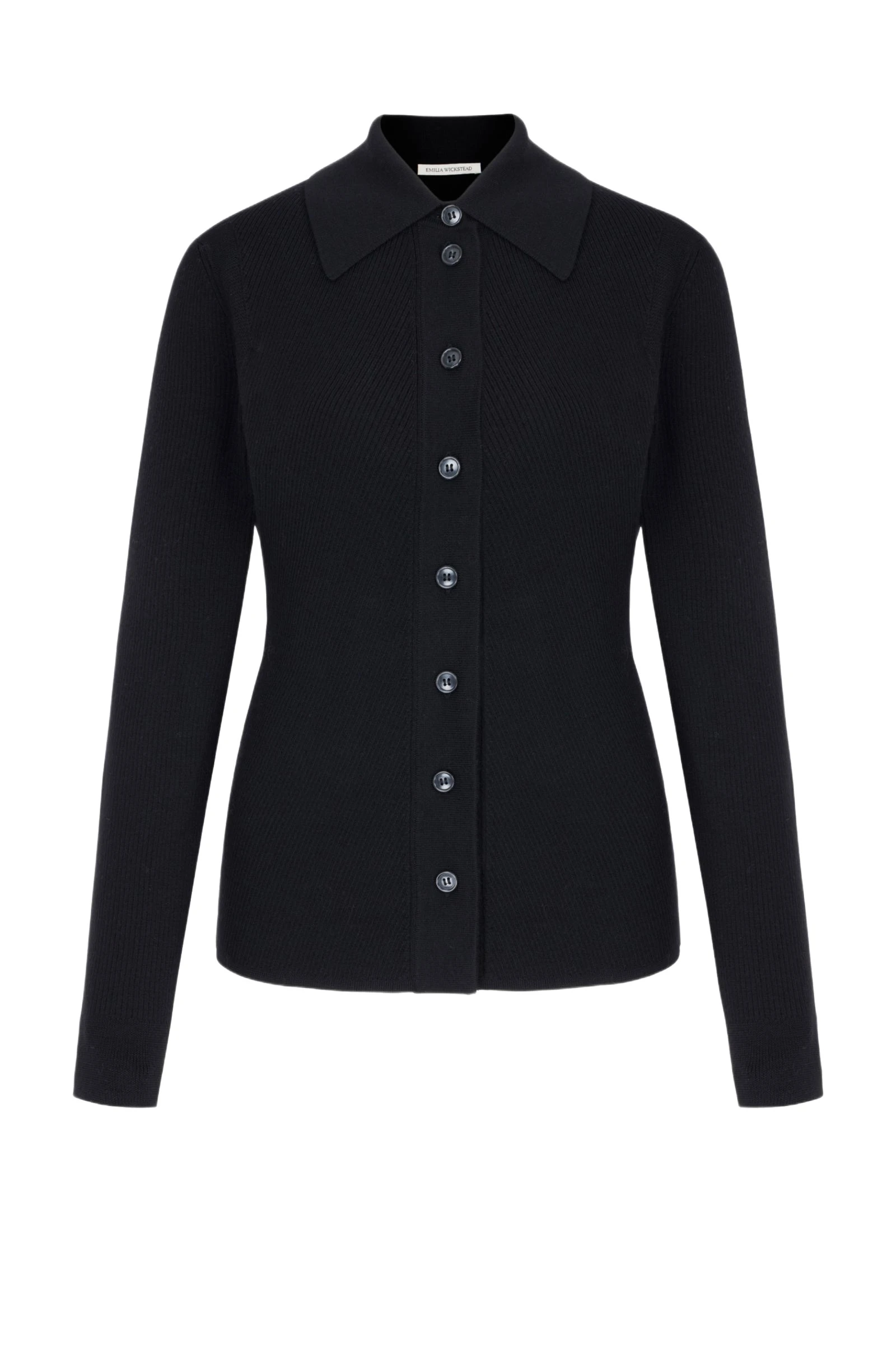 Emilia Wickstead Reno Knit in Black Cashfeel Emilia Wickstead Reno Knit in Black Cashfeel | Coveti