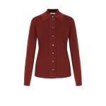 Emilia Wickstead Reno Knit in Chestnut Brown Cashfeel | Coveti