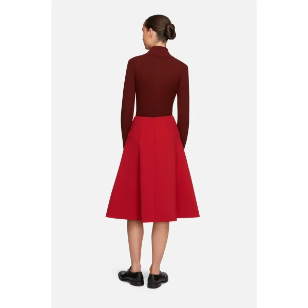 Emilia Wickstead Reno Knit in Chestnut Brown Cashfeel | Cardigan | Coveti