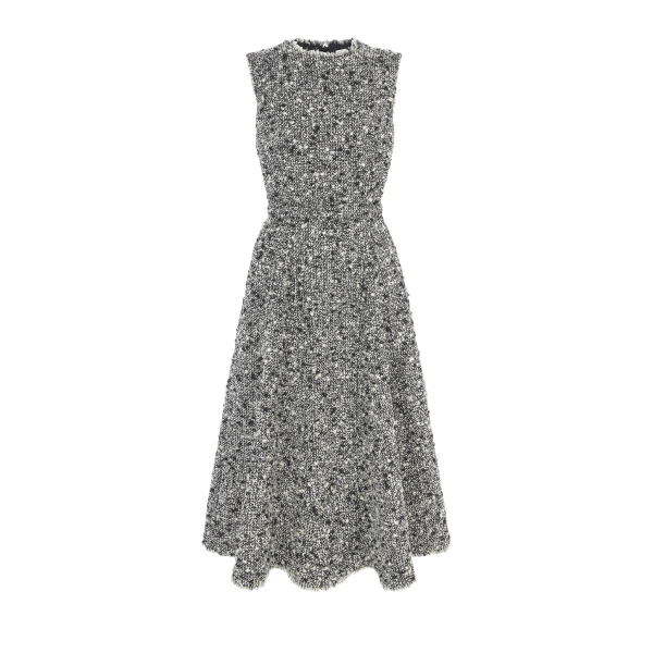 Rosalino Dress in Black & White Boucle