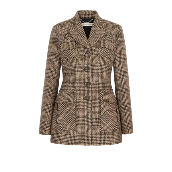 Sorrel Jacket in Black & Camel Prince of Wales Check