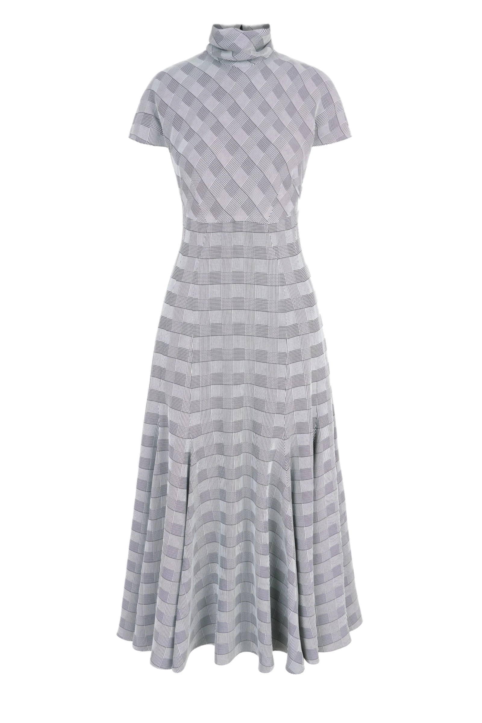 Emilia Wickstead Thea Dress in Black & White Prince of Wales Check Emilia Wickstead Thea Dress in Black & White Prince of Wales Check | Coveti