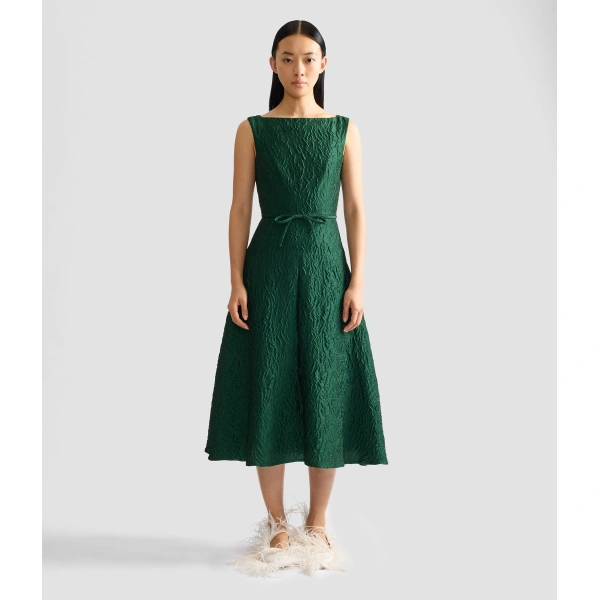 Erdem Cloque Jacquard Midi Dress | Midi Dresses | Coveti