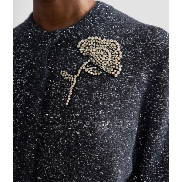 Erdem Cropped Cardigan | Cardigan | Coveti