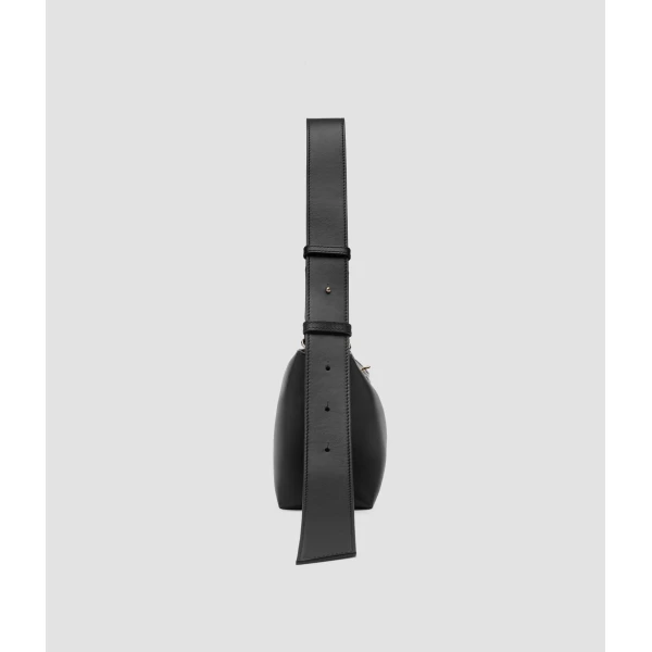 Erdem East West Bloom Bag in Black Leather | Shoulder & Crossbody Bags | Coveti