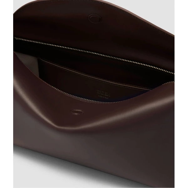 Erdem East West Bloom Bag in Chestnut Leather | Shoulder & Crossbody Bags | Coveti