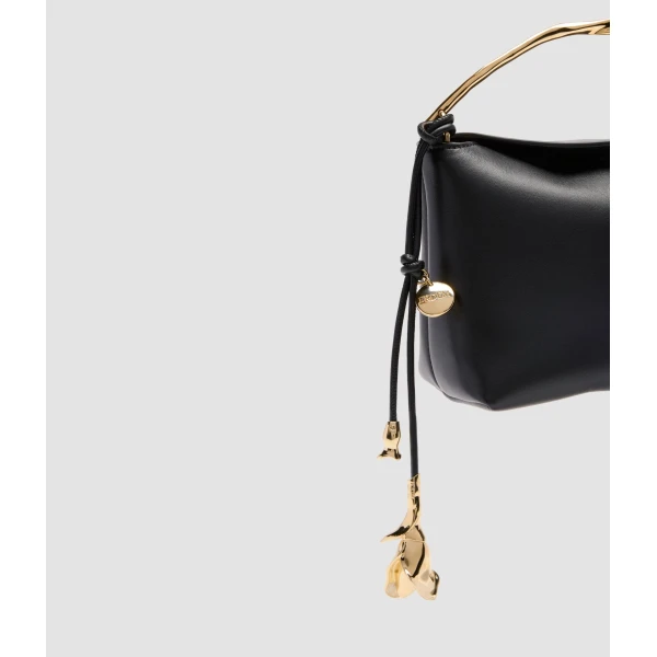 Erdem Flora Bag Charm in Black | Bag charms | Coveti