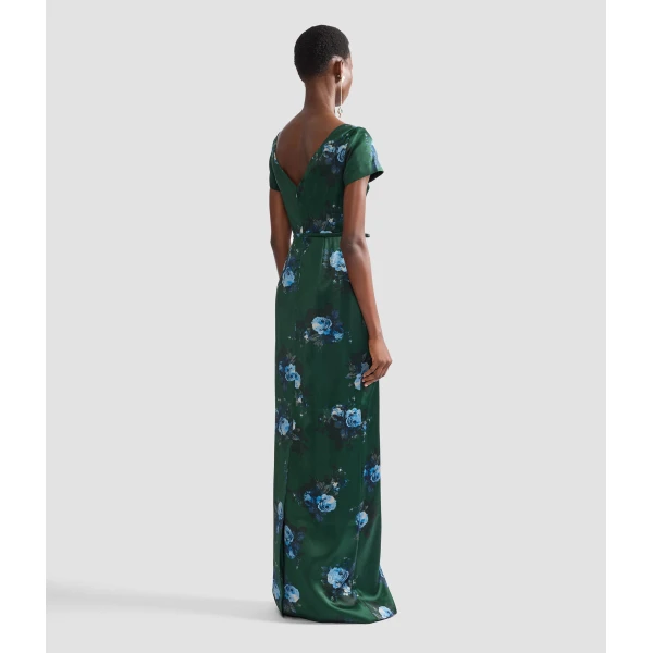 Erdem Floral Duchess Short Sleeve Gown | Evening Gowns | Coveti