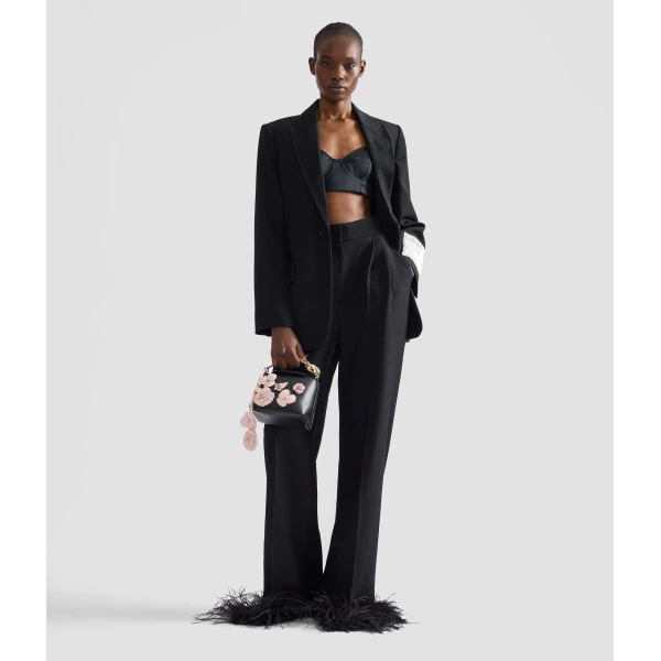 Erdem Grain De Poudre Wide Leg Trouser | Wide leg pants | Coveti