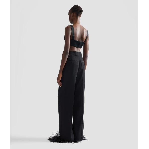 Erdem Grain De Poudre Wide Leg Trouser | Wide leg pants | Coveti
