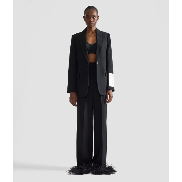 Erdem Grain De Poudre Wide Leg Trouser | Wide leg pants | Coveti
