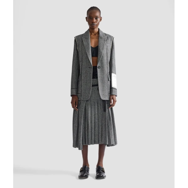 Erdem Herringbone Blazer | Blazers | Coveti