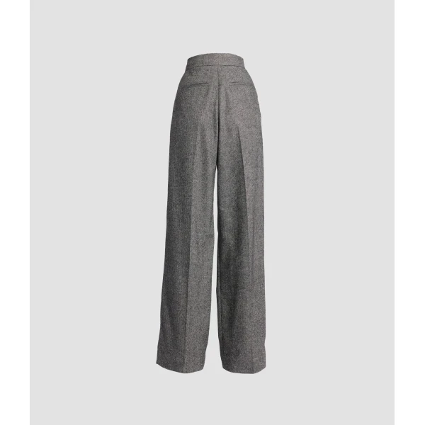 Erdem Herringbone Wide Leg Trouser | Wide leg pants | Coveti