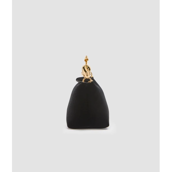 Erdem Micro Bloom Bag in Black Velvet | Mini Bags | Coveti