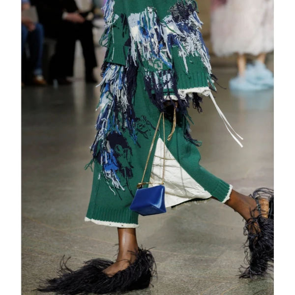 Erdem Micro Bloom Bag in Ink Velvet | Mini Bags | Coveti