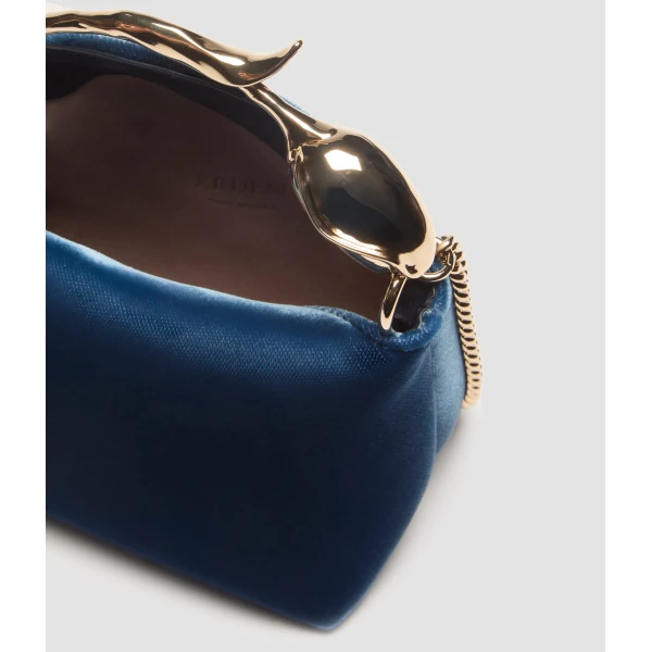 Erdem Micro Bloom Bag in Ink Velvet | Mini Bags | Coveti