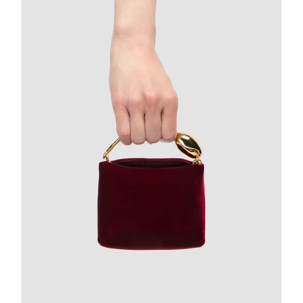 Erdem Micro Bloom Bag in Red Velvet | Mini Bags | Coveti