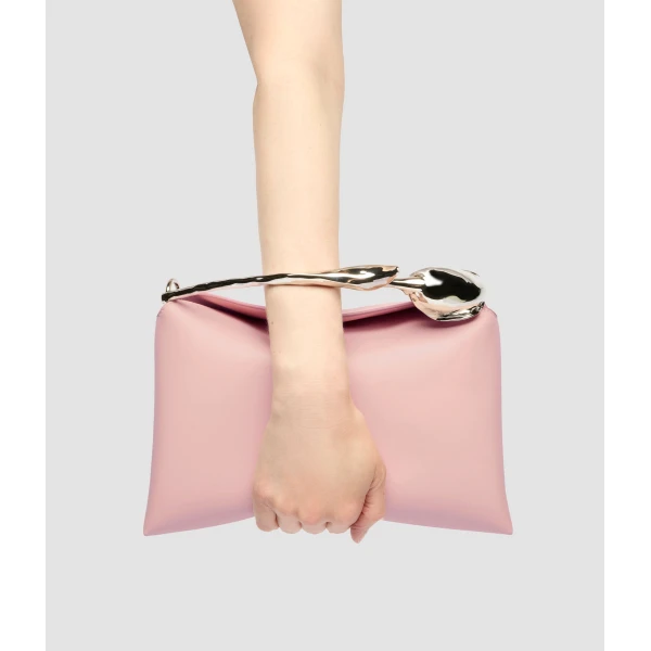 Erdem Midi Bloom Bag in Blush Leather | Totes & Top-Handle Bags | Coveti