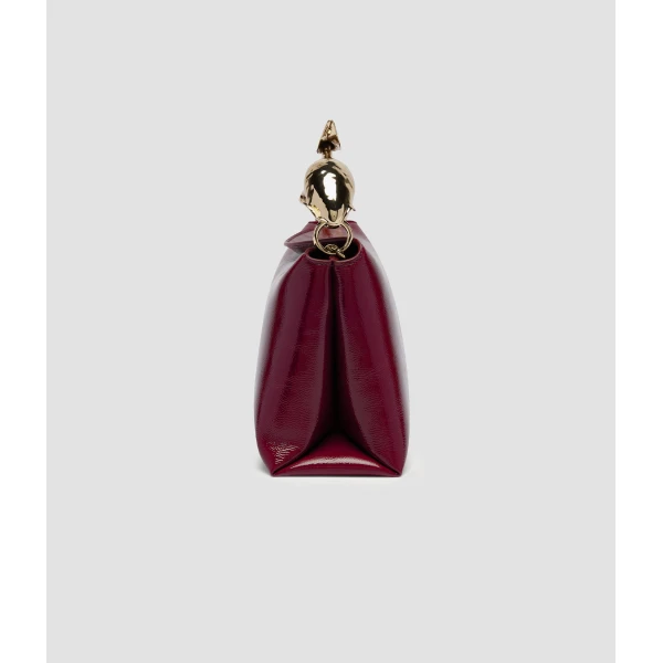 Erdem Midi Bloom Bag in Ruby Patent Leather | Totes & Top-Handle Bags | Coveti