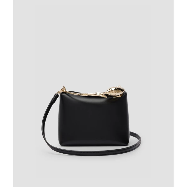 Erdem Mini Bloom Bag in Black Leather | Mini Bags | Coveti
