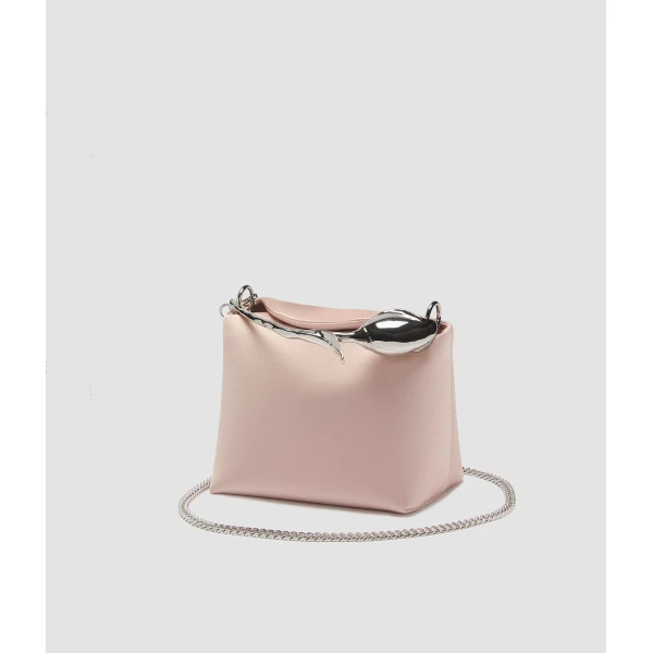Erdem Mini Bloom Bag in Cameo Pink Satin | Mini Bags | Coveti