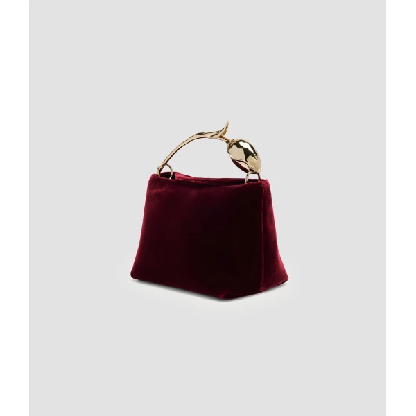 Erdem Mini Bloom Bag in Malbec Velvet | Mini Bags | Coveti