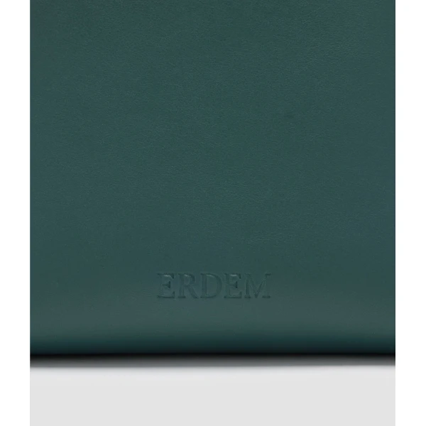 Erdem Mini Bloom Bag in Teal Leather | Mini Bags | Coveti