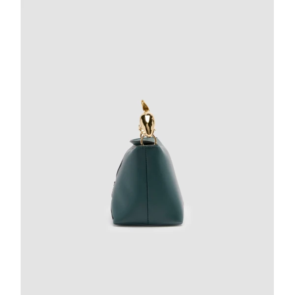 Erdem Mini Bloom Bag in Teal Leather | Mini Bags | Coveti