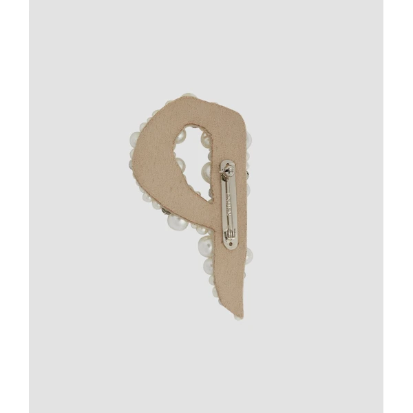 Erdem Pearl Alphabet Brooch P | Brooches & Pins | Coveti