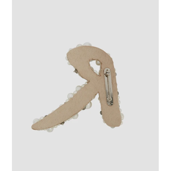Erdem Pearl Alphabet Brooch R | Brooches & Pins | Coveti