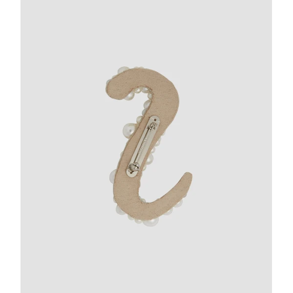 Erdem Pearl Alphabet Brooch S | Brooches & Pins | Coveti