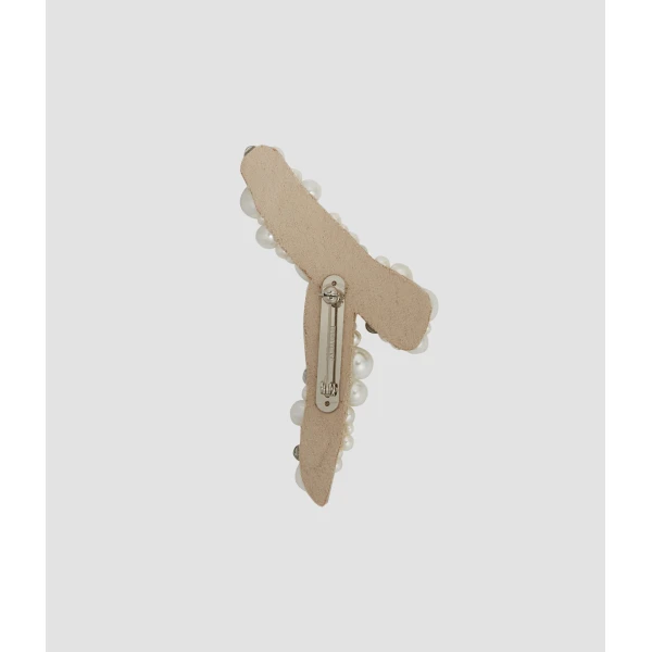 Erdem Pearl Alphabet Brooch T | Brooches & Pins | Coveti