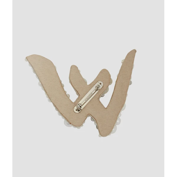 Erdem Pearl Alphabet Brooch W | Brooches & Pins | Coveti