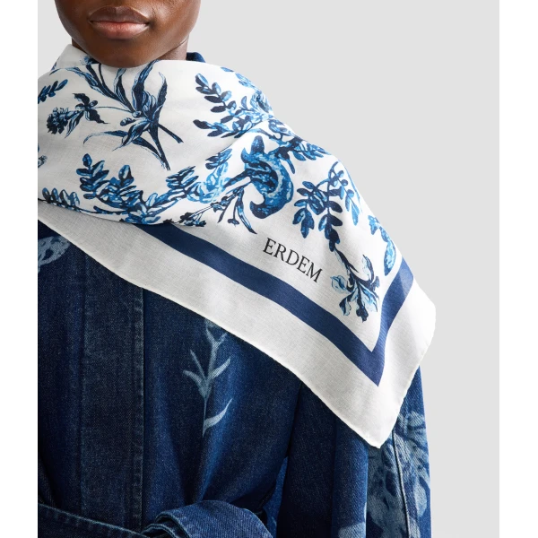 Erdem Printed Scarf | Scarves | Coveti